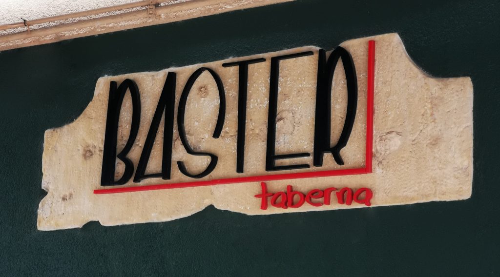 Letrero, Cartel Baster Taberna